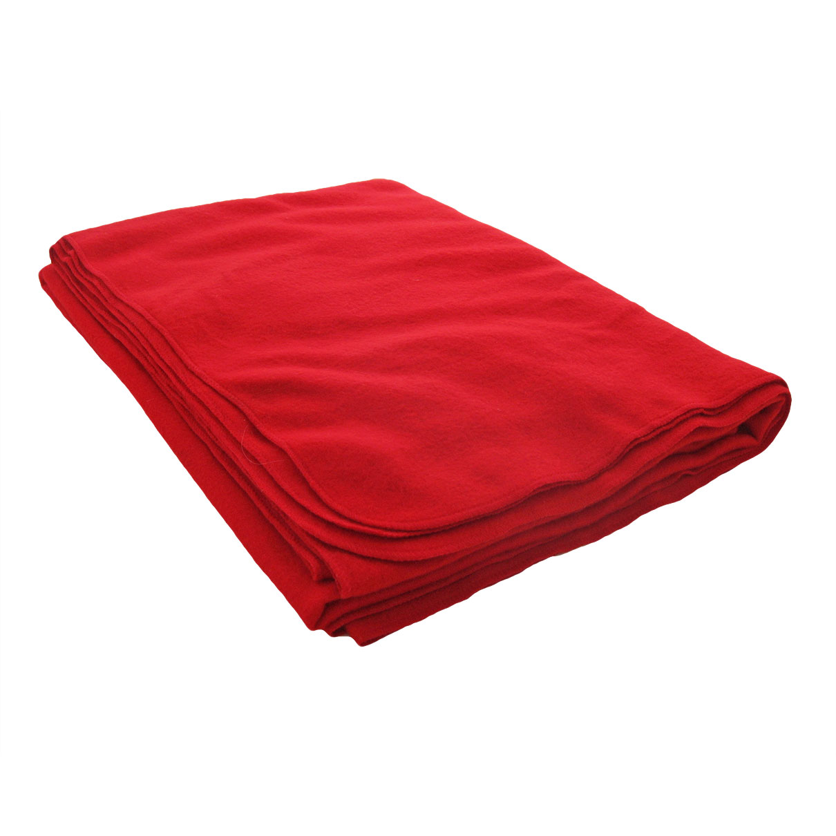 red fleece blanket