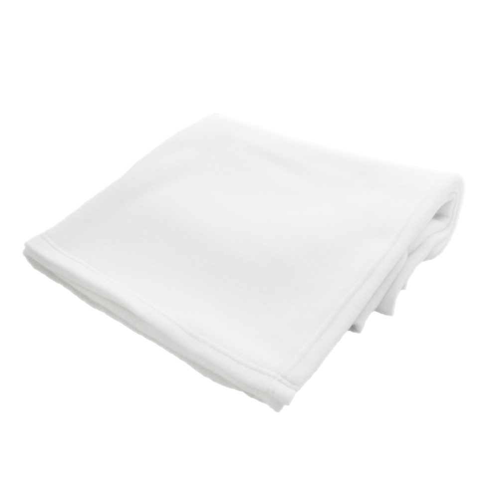 Fleece blanket online white