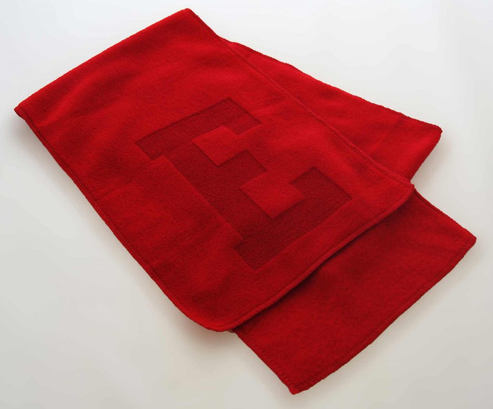 Placeholder Fleece Scarf with Laser Etch