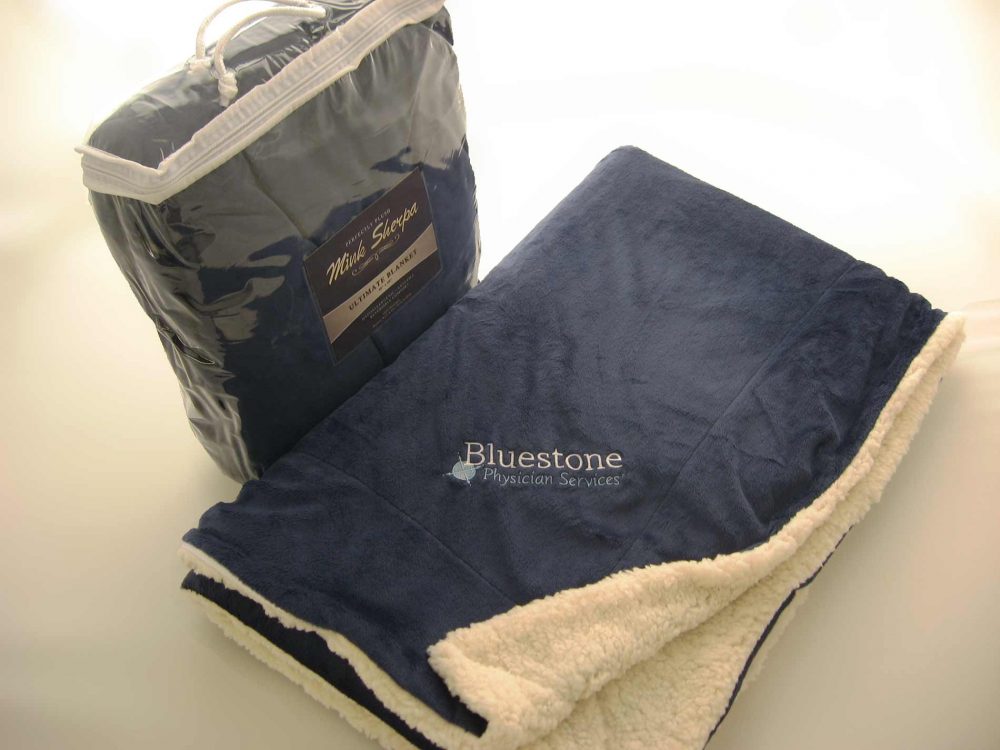Sherpa Blanket with Embroidery