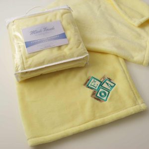 Cloud Mink Touch Baby Blanket with Embroidery