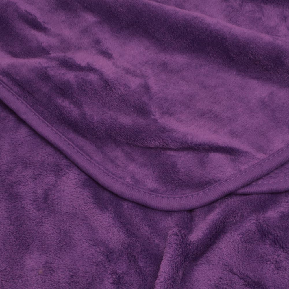 Coral Fleece Blanket: Purple