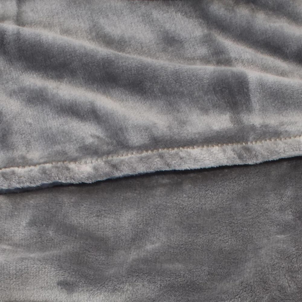 Mink Touch Fleece Blanket: Cinder