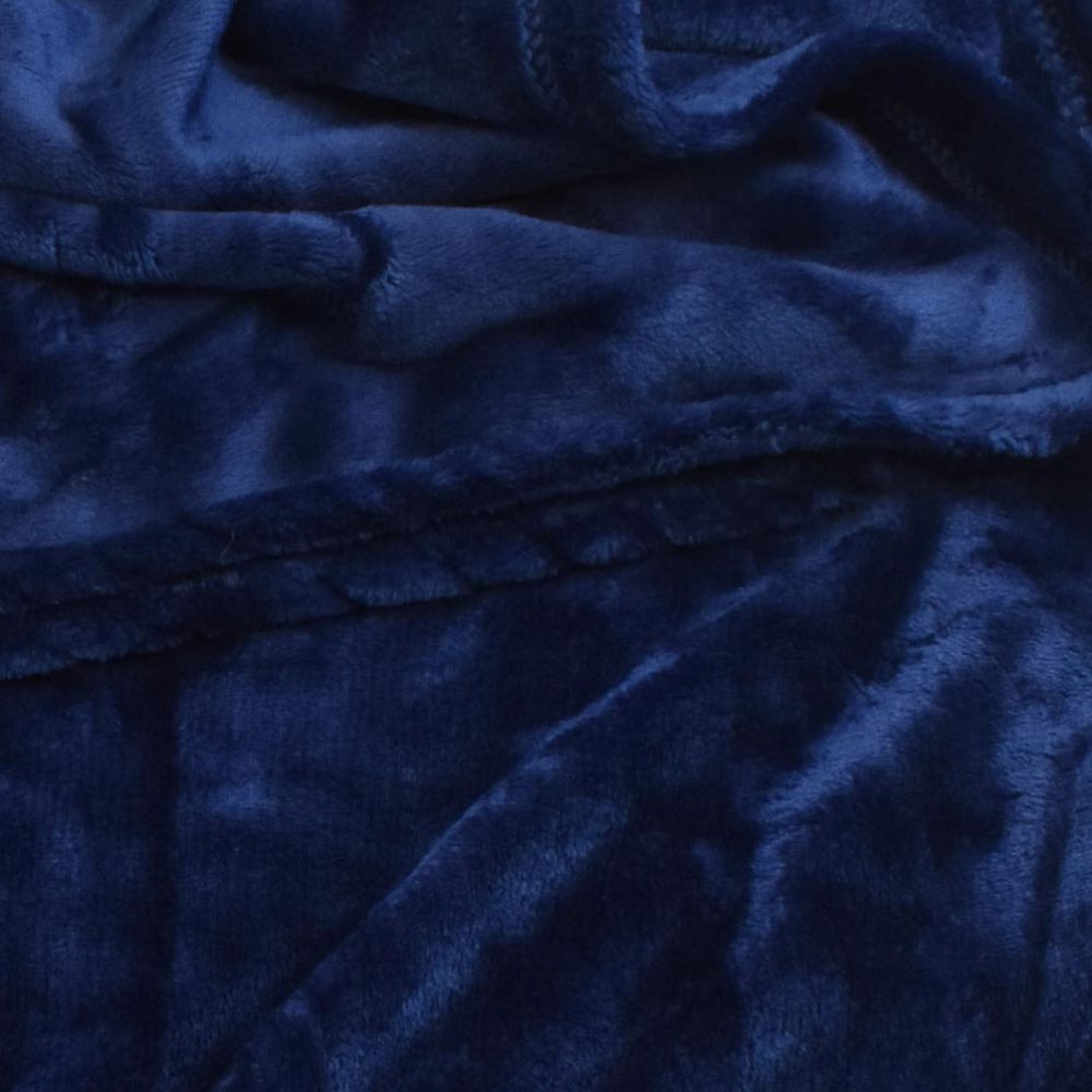 Mink Touch Fleece Blanket: Navy