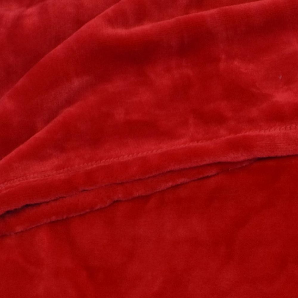 Mink Touch Fleece Blanket: Red