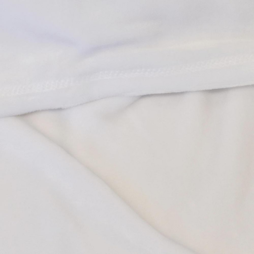 Mink Touch Fleece Baby Blanket: White