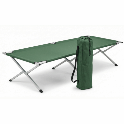 Emergency response folding cot for disaster relief and homeless shelters